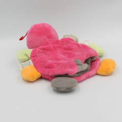 Doudou plat marionnette coccinelle rose Nopnop KALOO