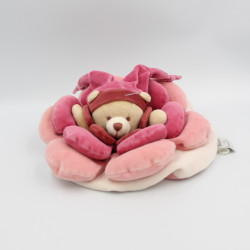Doudou et compagnie ours rose col étoile carambole grand Modéle