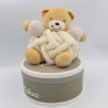 Doudou ours plume blanc beige KALOO avec boite