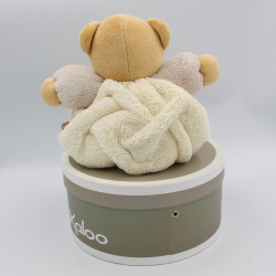 Doudou ours plume blanc beige KALOO avec boite