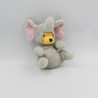 Doudou winnie l'ourson déguisé en éléphant DISNEY NICOTOY