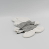 Doudou plat lapin gris blanc MIFFY