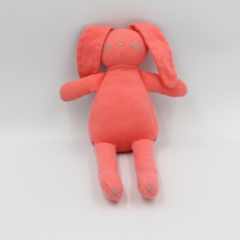 Doudou lapin rouge PETIT BATEAU