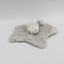 Doudou plat étoile lapin gris My little toys NICOTOY