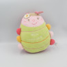 Doudou Melle Coccinelle rose vert jaune beige SAUTHON