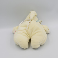 Ancien doudou poupée bébé jaune fleurs COROLLE