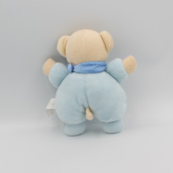 Doudou ours bleu foulard CARREFOUR