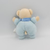 Doudou ours bleu foulard CARREFOUR