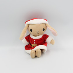 Doudou lapin beige en mére Noël H&M