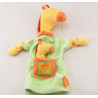 Doudou plat girafe verte jaune Les Loustics MOULIN ROTY