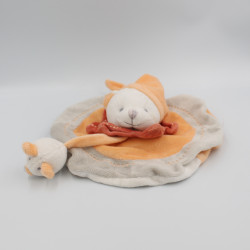 Doudou et compagnie plat rond chat orange gris anniversaire J'aime mon papa souris