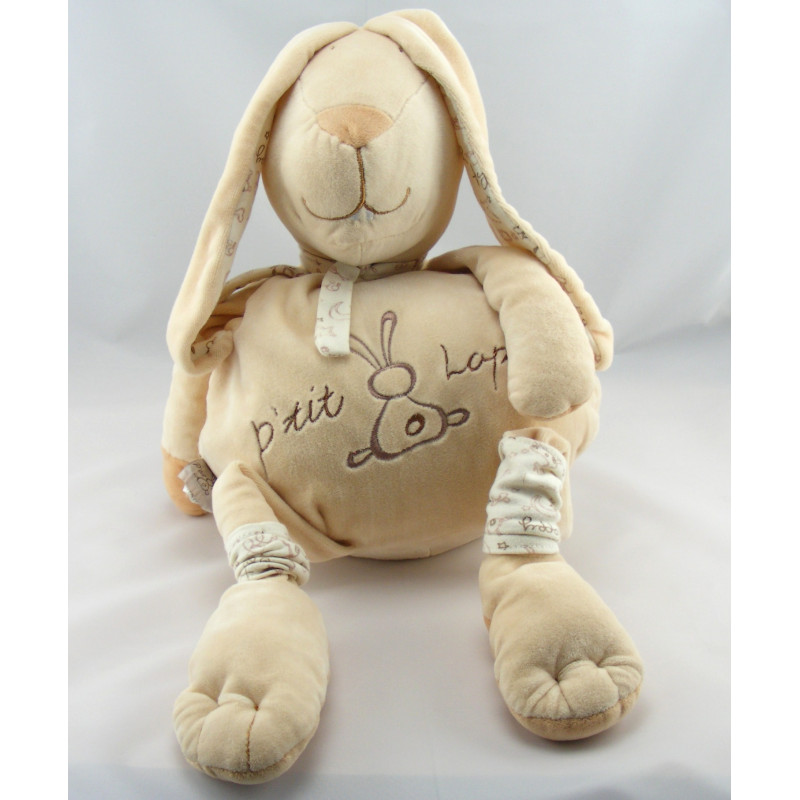 Doudou p'tit lapin beige aux longues jambes CMP