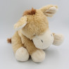 Doudou ane cheval beige marron HISTOIRE D'OURS