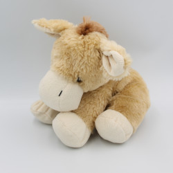 Doudou ane cheval beige marron HISTOIRE D'OURS