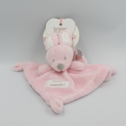 Doudou plat lapin rose VIB