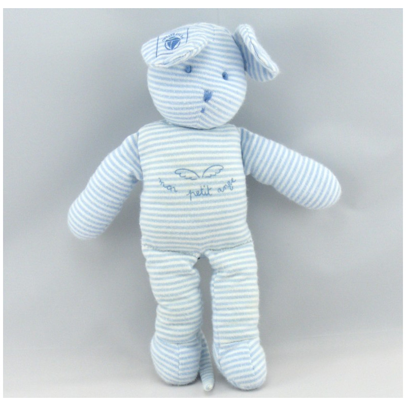 Doudou souris rayé rose Milleraies PETIT BATEAU