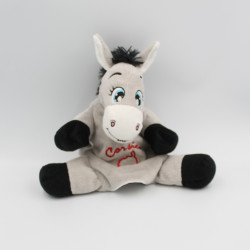 Doudou marionnette ane cheval gris Corsica
