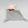 Doudou plat mouton blanc gris rouge étoiles NICOTOY