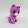 Peluche licorne rose arc en ciel yeux brillants TY ROSETTE