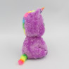 Peluche licorne rose arc en ciel yeux brillants TY ROSETTE
