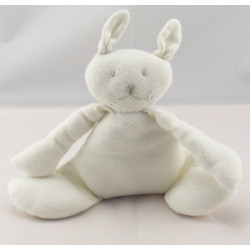 Doudou lapin créme bleu rouge carotte OKAIDI