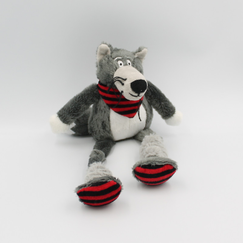 Doudou loup gris aux longues pattes LES PETITES MARIE