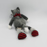 Doudou loup gris aux longues pattes LES PETITES MARIE