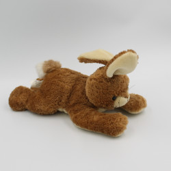 Doudou peluche lapin marron RAV