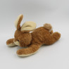 Doudou peluche lapin marron RAV