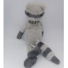 Doudou raton laveur gris MINI LOU TEX