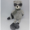 Doudou raton laveur gris MINI LOU TEX
