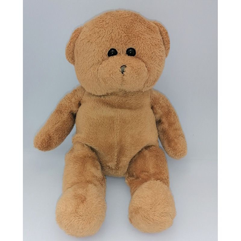 Doudou peluche ours marron VACO