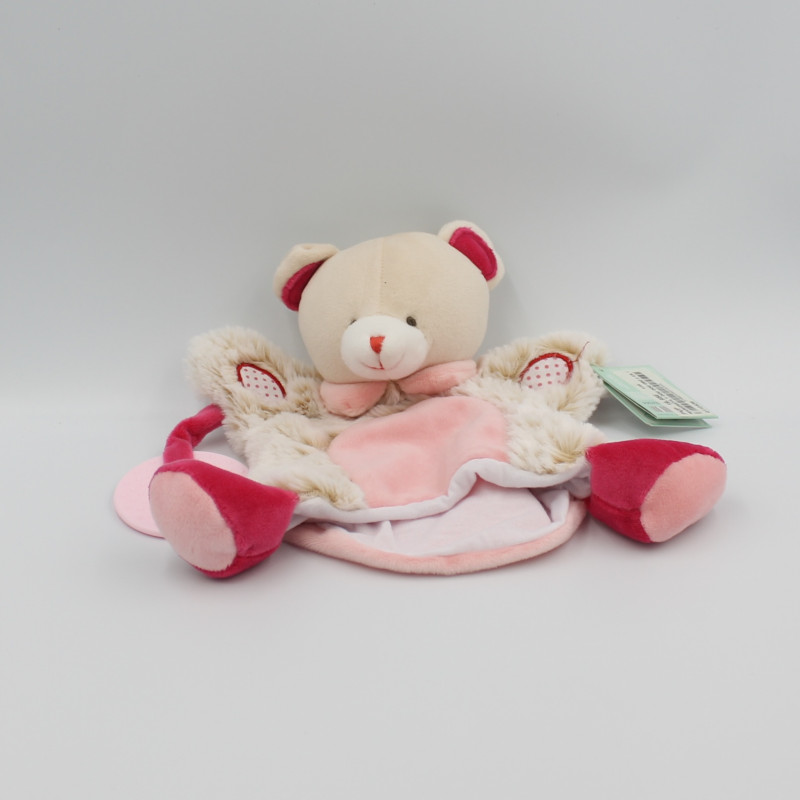 Doudou et compagnie ours beige rose EUREKA KIDS