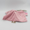 Doudou plat souris rose pois Valentine NATTOU