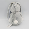 Doudou luminescent musical ours lapin gris bleu blanc étoiles coussin MOTS D'ENFANTS