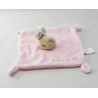 Doudou plat lapin rose GRAIN DE BLE