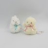 Petit doudou poussin canard jaune et canard blanc Pâques KALOO