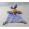 Doudou plat lapin mauve jaune vert TAKINOU