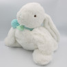 Grand doudou et compagnie lapin blanc bleu Pompon Amande