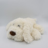 Peluche chien blanc BUKOWSKI