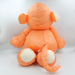 Peluche singe orange en toile gros Poutoux JUMBO LOVE