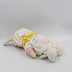 Ancienne Poupée lapin blanc Jammie Pies Les petits bonheurs PLAYSKOOL 1987 Rare