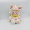 Ancienne Poupée lapin blanc Jammie Pies Les petits bonheurs PLAYSKOOL 1987