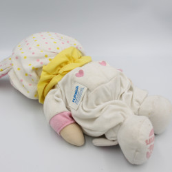 Ancienne Poupée lapin blanc Jammie Pies Les petits bonheurs PLAYSKOOL 1987 Rare