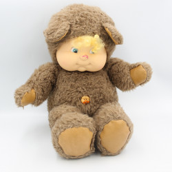 Ancienne Peluche ours marron beige Nombrilou AJENA