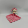 Doudou luminescent souris beige rose étoiles mouchoir BABY NAT