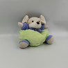 Doudou boule souris vert bleu NOUNOURS