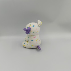 Doudou lapin bleu vert blanc TOODO