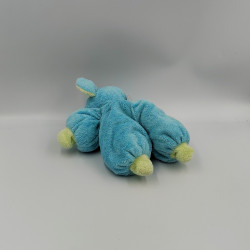 Doudou souris bleu vert TARTINE ET CHOCOLAT