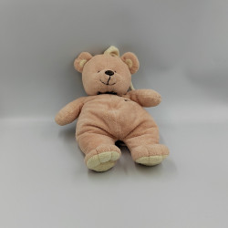 Doudou musical ours beige rose Baby Melody NOUNOURS